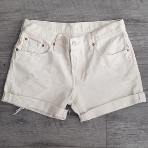 Levi's 501 Distressed Cuffed Shorts